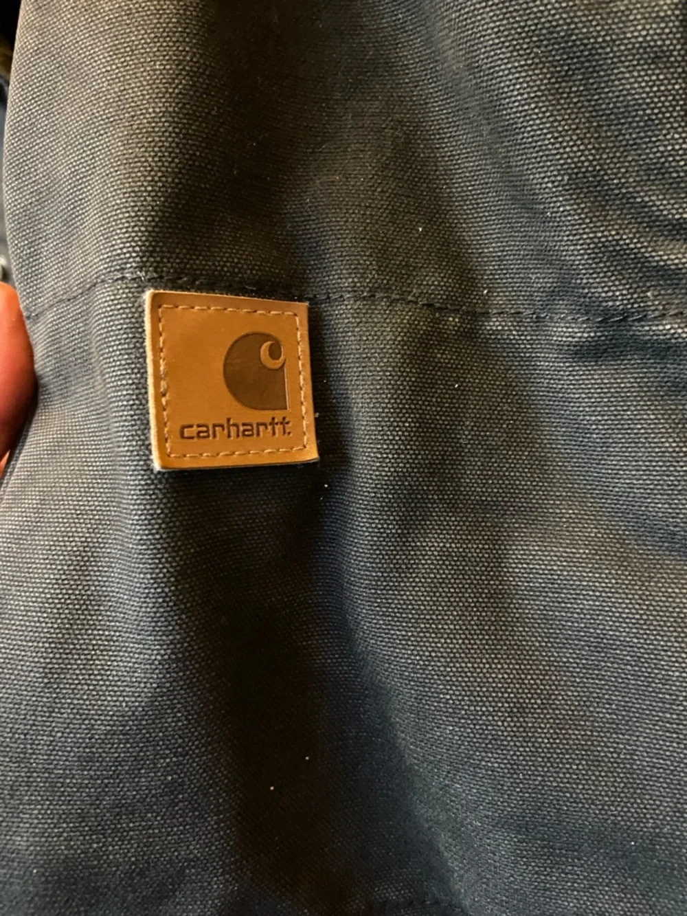Carhartt Black Work Duck Vest with Corduroy Collar - Picture 2 of 6